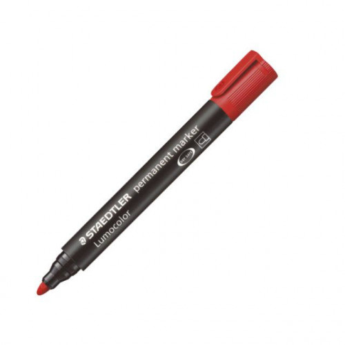 [1719252] STAEDTLER - Marcador permanente Lumocolor 352 Trazo 2mm Punta conica Rojo (Ref.352-2)