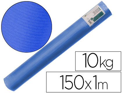 [2068198] LIDERPAPEL - PAPEL KRAFT VERJURADO AZUL 150MT 65KG BOBINA 10KG (Ref.PK55)