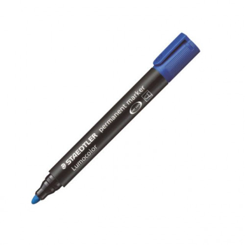 [1719244] STAEDTLER - Marcador permanente Lumocolor 352 Trazo 2mm Punta conica Tinta base alcohol Azul (Ref.352-3)
