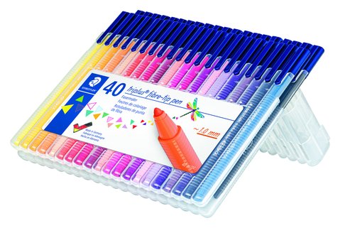 [9936446] STAEDTLER - ROTULADOR FIBRA 323 TRIPLUS COLOR SURTIDO ESTUCHE de 40 (Ref.323 SB40)