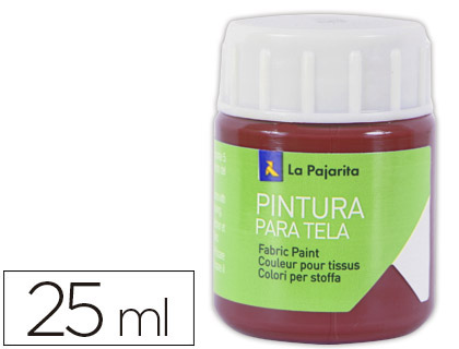 [2013571] LA PAJARITA - PINTURA PARA TELA ROJO INGLES 25 ML (Ref.T-11)