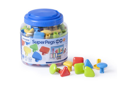[9068554] MINILAND - Juego super pegs 128 piezas (Ref. 95022)