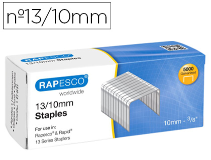 [2155363] RAPESCO - Grapas galvanizada 13/10 caja de 5000 unidades (Ref. S13100Z3)