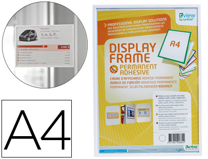 [2078193] TARIFOLD - FUNDA PARA COLGAR DIN A4 ADHESIVA BLANCO (Ref.194882)