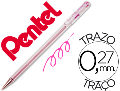 [2021637] PENTEL - BOLIGRAFO ROSA (Ref.BK-77 P)