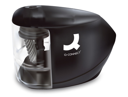 [2153417] Q-CONNECT - Sacapuntas/Afilalapices kf-18571 electrico de sobremesa adaptador/pilas aa afila mueladiametros 6,5 a 8 mm (Ref. KF18751)