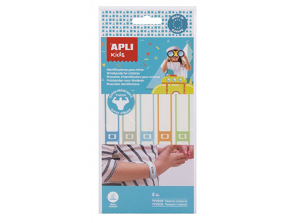 [2155706] APLI - Brazalete identificativo kids blister de 5 unidades colores surtidos (Ref. 17802)