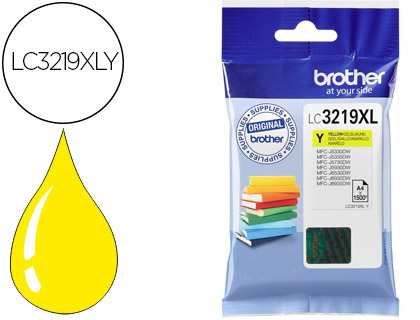 [9067910] BROTHER - Cartuchos ORIGINALES Inyección De Tinta AMARILLO MFC-J6530DW/J6930DW LC-3219XLY (Ref.LC3219XLY)