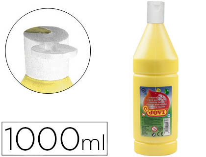 [2057421] JOVI - TEMPERA LIQUIDA ESCOLAR 1000 ML AMARILLO CLARO (Ref.51102)