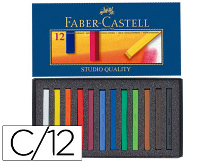 [9075343] FABER CASTELL - Estuche 12 barras soft pastel (Ref.128312)