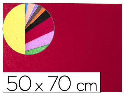 [2075128] LIDERPAPEL - GOMA EVA 50X70CM 60G/M2 ESPESOR 2MM TEXTURA TOALLA ROJO (Ref.GE11)