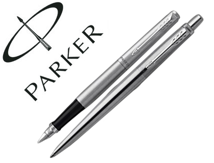[2155638] PARKER - Juego duo jotter acero ct boligrafo + pluma (Ref. 2093258)