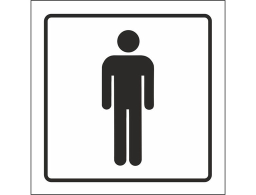 [2076054] SYSSA - PICTOGRAMA SEÑAL DE ASEOS CABALLEROS EN PVC 105X105 MM (Ref.1505)