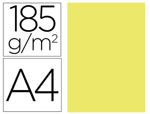 [9153602] GUARRO - CARTULINA DIN A4 KIWI 185 GR PAQUETE DE 50 H (Ref.C400108143)