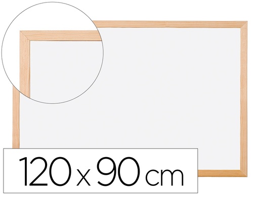 [2033674] Q-CONNECT - PIZARRA BLANCA LAMINADA MARCO DE MADERA 120X90 CM (Ref.KF03574)