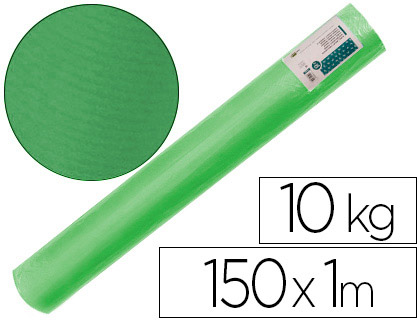 [2068206] LIDERPAPEL - PAPEL KRAFT VERJURADO VERDE 150MT 65GR BOBINA 10KG (Ref.PK63)