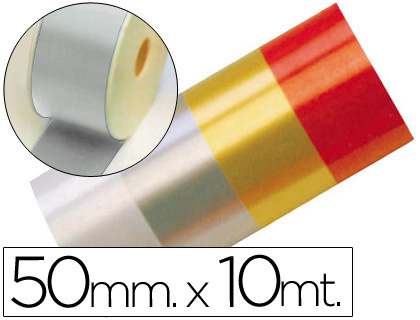 [2017996] CINTA FANTASIA 10 MT X 50 MM PLATA (Ref.2410-05)