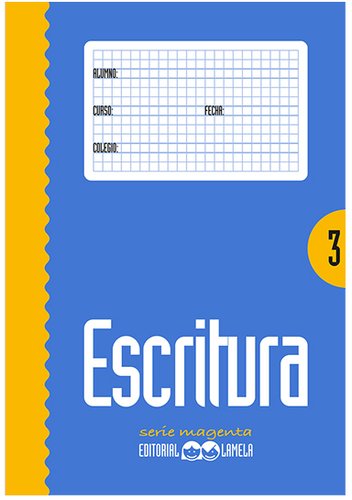 [1135461] LAMELA - Cartilla Escrituracolor Nº 3 8 mm con pauta Cuadrovia (Ref.L31003)