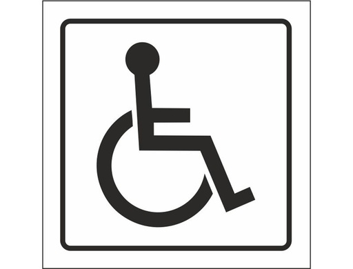 [2076058] SYSSA - PICTOGRAMA SEÑAL DE MINUSVALIDOS EN PVC 105X105 MM (Ref.1550)
