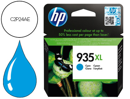 [9078032] HP ( HEWLETT PACKARD ) - Cartuchos ORIGINALES Inyección De Tinta 935XL Cyan (Ref.C2P24AE#BGY)