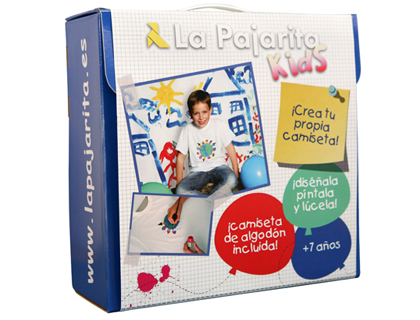 [2048178] LA PAJARITA - PINTURA PARA TELA SET DE PINTURAS Y CAMISETA 5 BOTES STDO 1 PINCEL 1 LAPIZ 1 CAMISETA Y 1 HOJA PAPEL (Ref.128958/7)