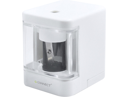 [2153412] Q-CONNECT - Sacapuntas/Afilalapices kf-18750 electrico de sobremesa cable usb/2 pilas aa afila cuchilla diametros de 6,5 a 8 mm (Ref. KF18750)