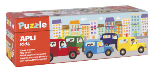 [9155704] APLI - Puzle kids sumas transportes 30 piezas (Ref. 17196)