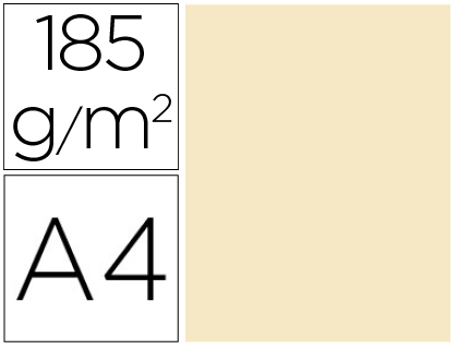 [9153600] GUARRO - CARTULINA DIN A4 CARNE 185 GR PAQUETE DE 50 H (Ref.C400108016)