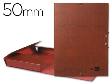 [2025287] LIDERPAPEL - CARPETA PROYECTOS FOLIO LOMO 50MM Cartón FORRADO CUERO (Ref.PY52)