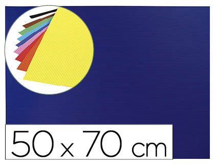 [2067832] LIDERPAPEL - GOMA EVA ONDULADA 50X70CM 2,2MM DE ESPESOR AZUL OSCURO (Ref.GC05)