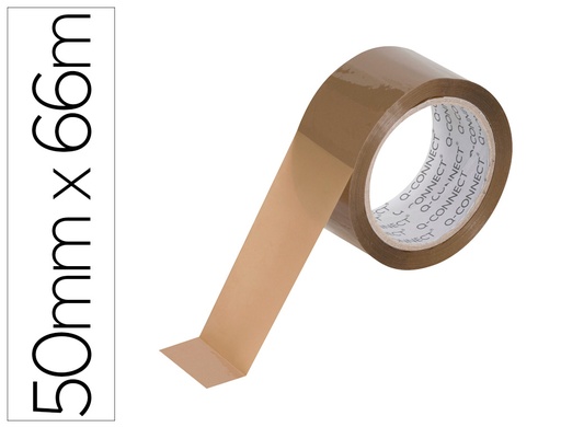 [2025933] Q-CONNECT - CINTA ADHESIVA POLIPROPILENO HAVANA 66 MT X 50 MM -PARA EMBALAJE (Ref.KF27010)