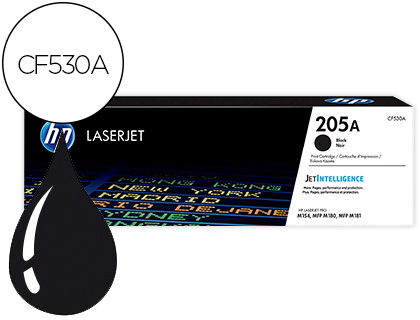 [2154059] HP - TONER 205A LASERJET M 154A / 154NW / MFP M180N / 181FW NEGRO 1100 PAGINAS (Ref.CF530A)