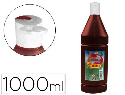 [2057427] JOVI - TEMPERA LIQUIDA ESCOLAR 1000 ML MARRON (Ref.51112)