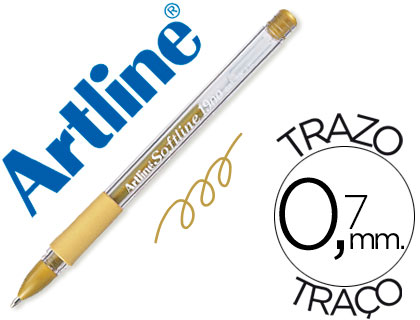 [2057135] ARTLINE - BOLIGRAFO 1900 SOFTLINE TINTA ACEITE METALICO ORO (Ref.EGB-1900 OR)