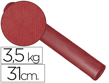 [2027024] IMPRESMA - PAPEL FANTASIA KRAFT LISO KFC -BOBINA 31 CM -3,5 KG -COLOR BURDEOS (Ref.KFC-B)