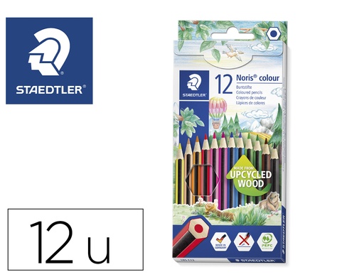 [2033948] STAEDTLER - LAPICES DE COLORES NORIS CLUB Triangular CAJA DE 12 COLORES SLIM (Ref.127NC12)