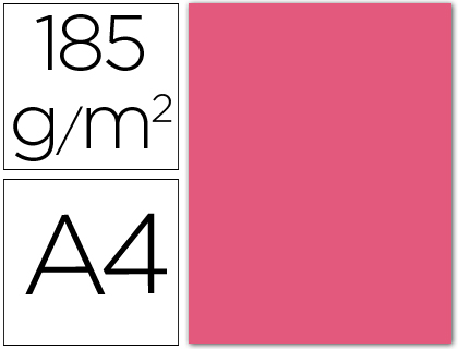 [9054748] CANSON - Cartulina 50 Hojas A4 Fucsia 185 gr (Ref.200040160)