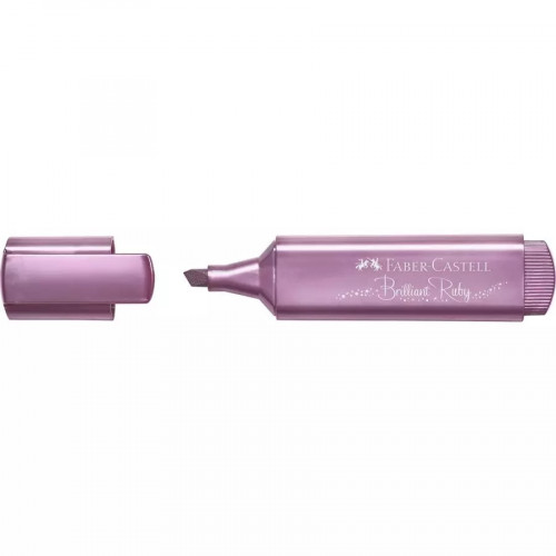 [9933913] FABER CASTELL - MARCADOR FLUOR FABER-CASTELL TEXTLINER 1546 METALICO RUBI (Ref.154691)