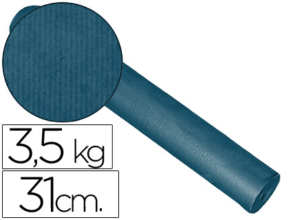 [2027028] IMPRESMA - PAPEL FANTASIA KRAFT LISO KFC -BOBINA 31 CM -3,5 KG -COLOR COBALTO (Ref.KFC-C)