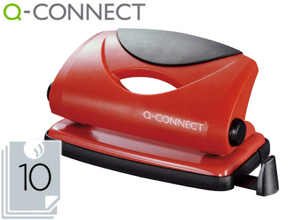 [2031636] Q-CONNECT - TALADRADOR ROJO -ABERTURA 1 MM -CAPACIDAD 10 HOJAS (Ref.KF02154)