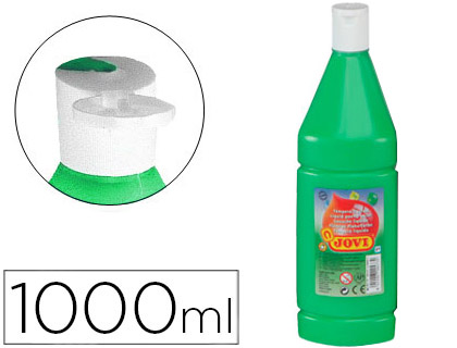 [2057430] JOVI - TEMPERA LIQUIDA ESCOLAR 1000 ML VERDE MEDIO (Ref.51117)