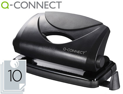 [2025515] Q-CONNECT - TALADRADOR NEGRO -ABERTURA 1 MM -CAPACIDAD 10 HOJAS (Ref.KF01233)