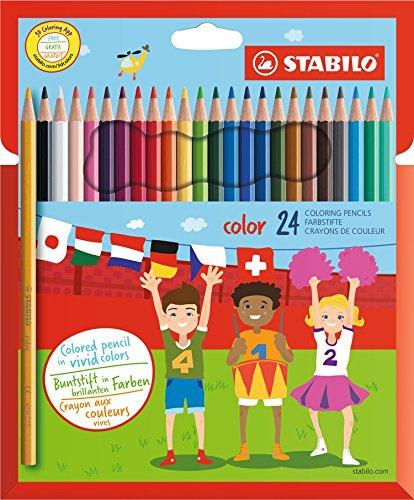 [9934895] STABILO - LAPICES de COLORES COLOR ESTUCHE de 24
20 UD. COLORES BASICOS
 4 UD. COLORES FLUOR (Ref.1924/77-11)