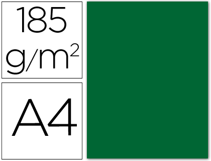 [9054755] CANSON - Cartulina IRIS 50 Hojas A4 Verde abeto 185gr (Ref.200040173)