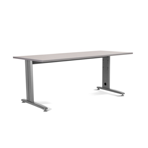 [1480841] ROCADA - Mesa rectangular Serie Metal Estructura en forma de L 200x80cm Gris (Ref.2004AC02)