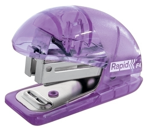 [2153839] RAPID - GRAPADORA MINI BABY RAY COLOUR ICE F4 CAPACIDAD 10 HOJAS USA GRAPAS 24/6 Y 26/6 COLOR ALBARICOQUE EN BLISTER (Ref.5001325)