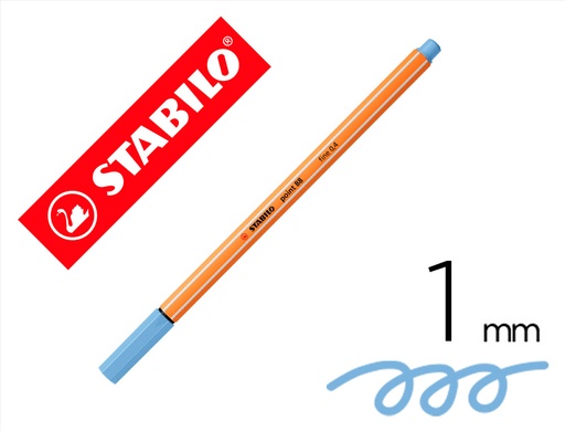 [9150802] STABILO - Rotulador Point 88 0.4mm azul hielo (Ref.88/11)