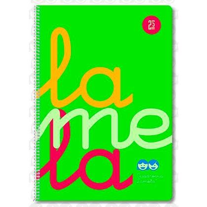 [1934016] LAMELA - Cuaderno Fº polipropileno C5 80 hojas 90 grs verde (Ref.7FTP005V)