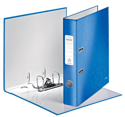 [9934267] LEITZ - ARCHIVADOR palanca WOW A4 180º 50mm AZUL METALIZADO (Ref.10060136)