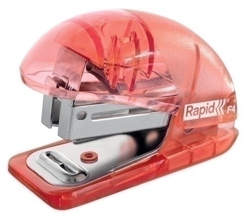 [2153838] RAPID - GRAPADORA MINI BABY RAY COLOUR ICE F4 CAPACIDAD 10 HOJAS USA GRAPAS 24/6 Y 26/6 COLOR AMARILLO EN BLISTER (Ref.5001324)
